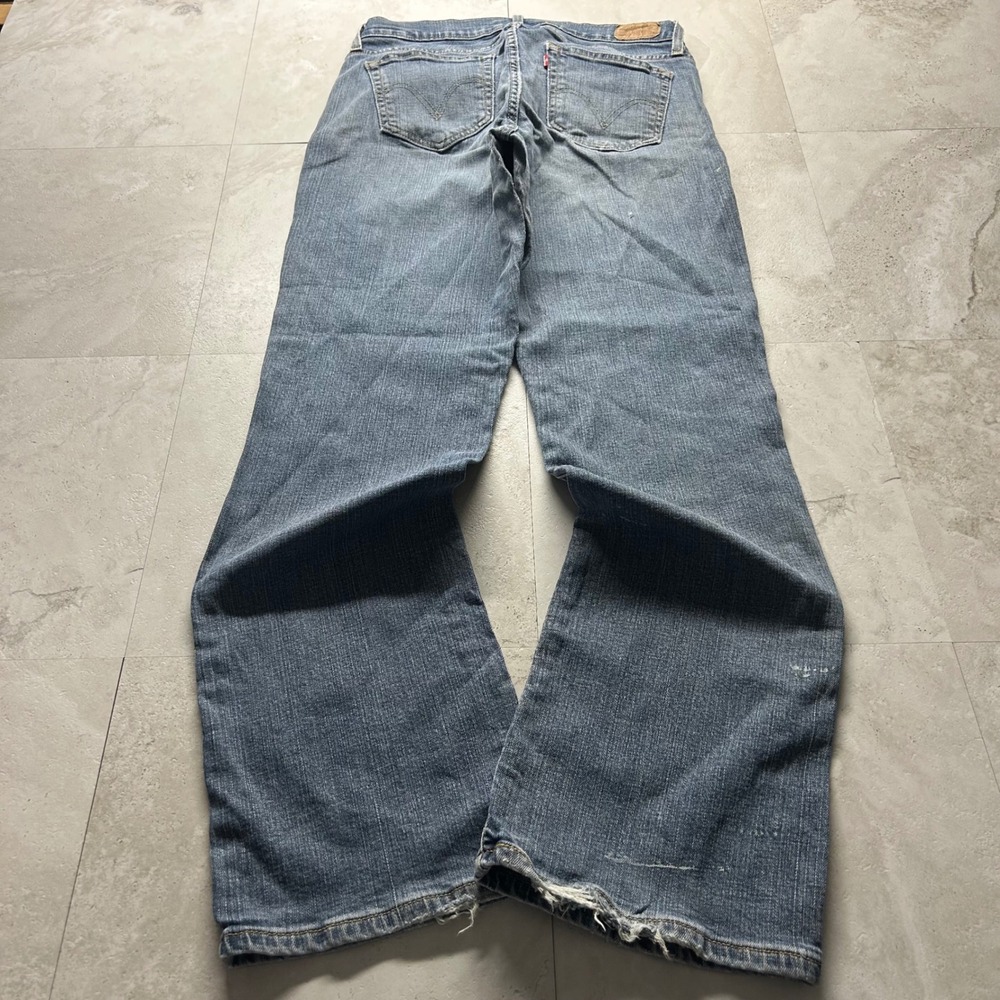 Levi's 529 Curvy Boot Blue Jeans Women Size 12M Medium Wash Stretch Denim